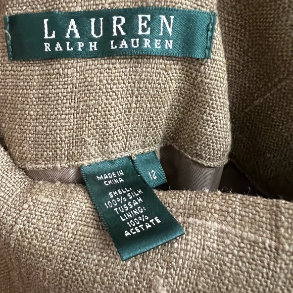 Lauren Ralph Lauren 100% Silk Wide Leg Trousers - SIze 12 - Picture 11 of 11